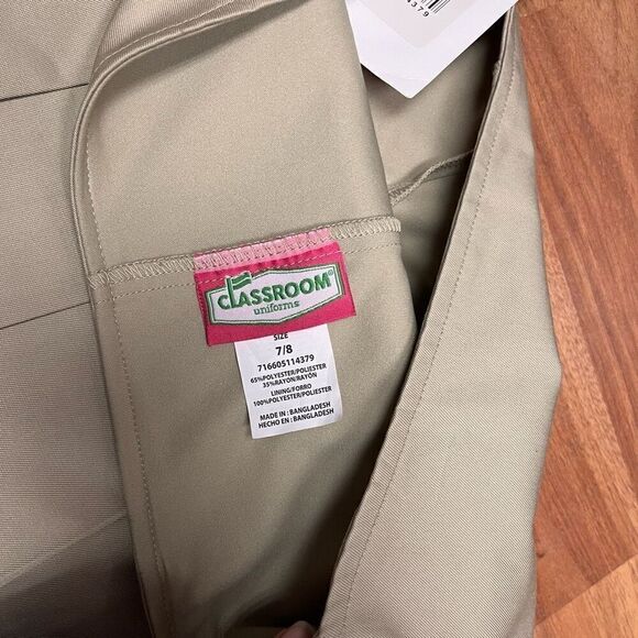 Classroom Uniforms Girls Kid Khaki Pleated School Uniform Skirts Size 7/8 NWT - Picture 5 of 5